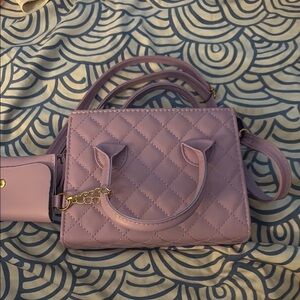 Quilted Purple Handbag